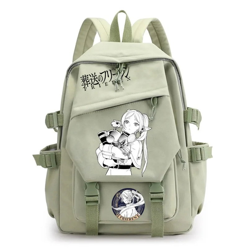 Frieren: Beyond Journey's End Anime marchandise motif de dessin animé bidimensionnel bande dessinée sac à dos étudiant sac d'école cadeau unisexe