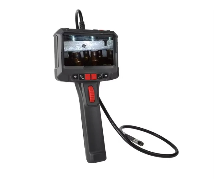 Industrial Borescope Inspection with 5 inch screen  180° turning  High Definition Visual