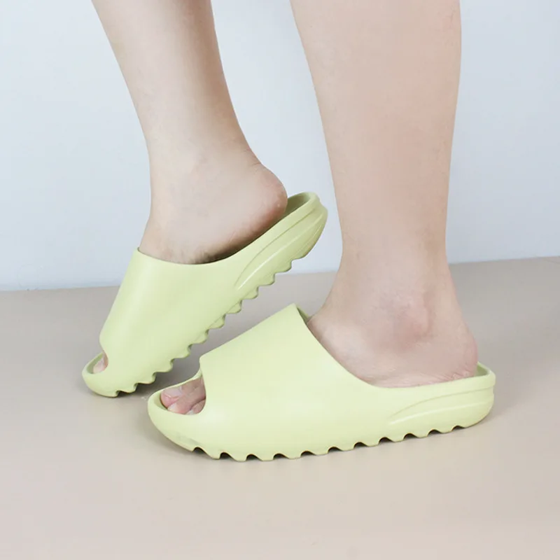 Summer Slippers Men Women Indoor Eva High Soft Bottom Sandals Open Toe Trend Slides Light Beach Shoes Slippers Home Size 36-47 image 2