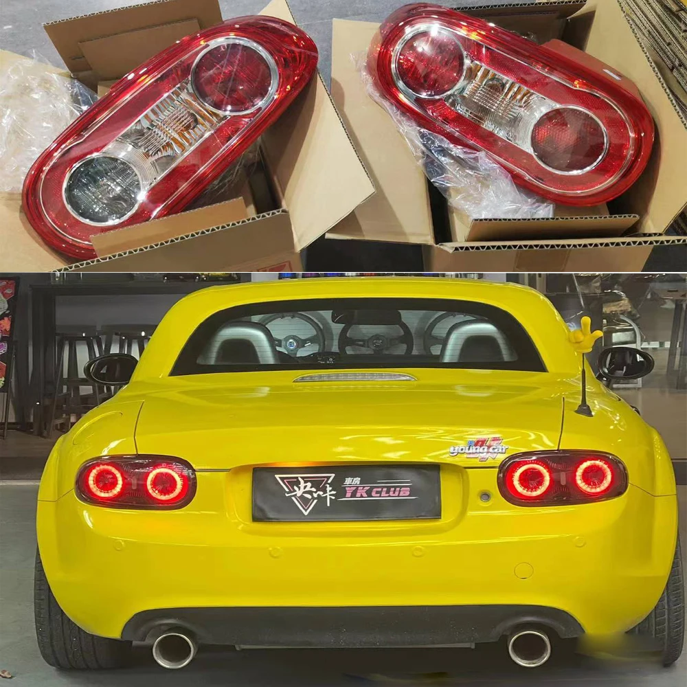 1pcs car bumper tail light for Mazda MX5 taillight Reflector car accessories 2008~2015y Taillamp auto for Maza MX-5 fog lamp