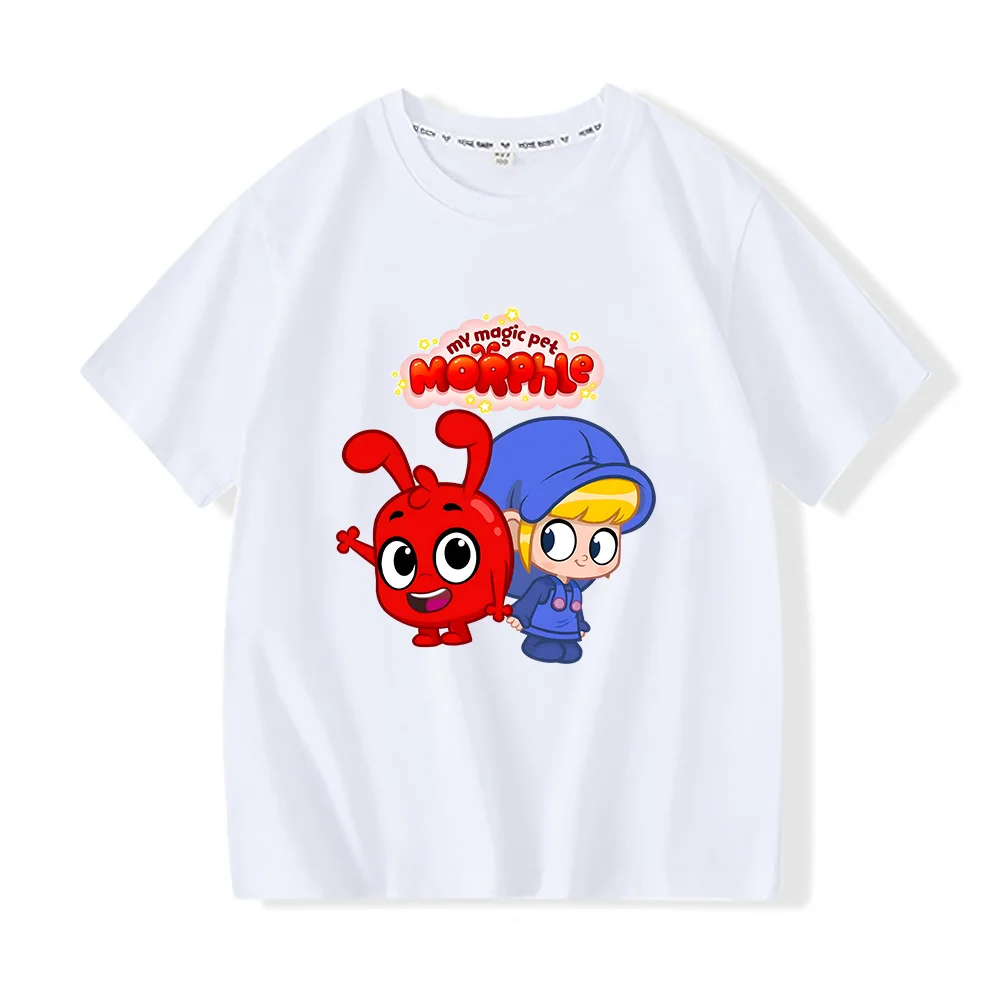 My Magic Pet Morphle Cotton T-shirts Little Kids Anime Print Clothing Children Boys Girls Baby Tops New Breathable Casual Tees