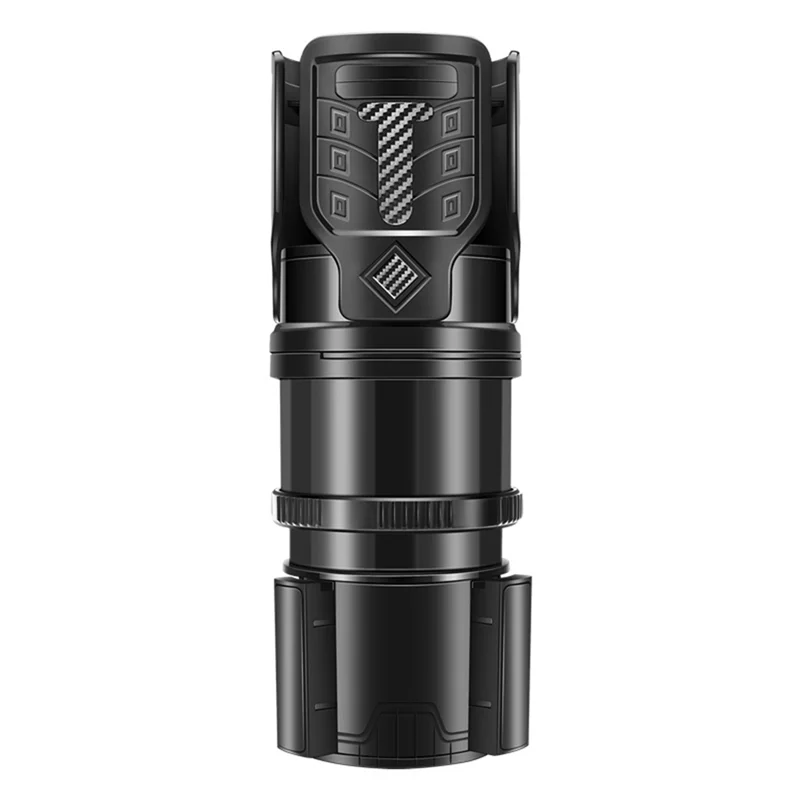 1 PCS Multifunctional Car Water Cup Holder Carbon Fiber Pattern Modified Cup Holder Ashtray Holder