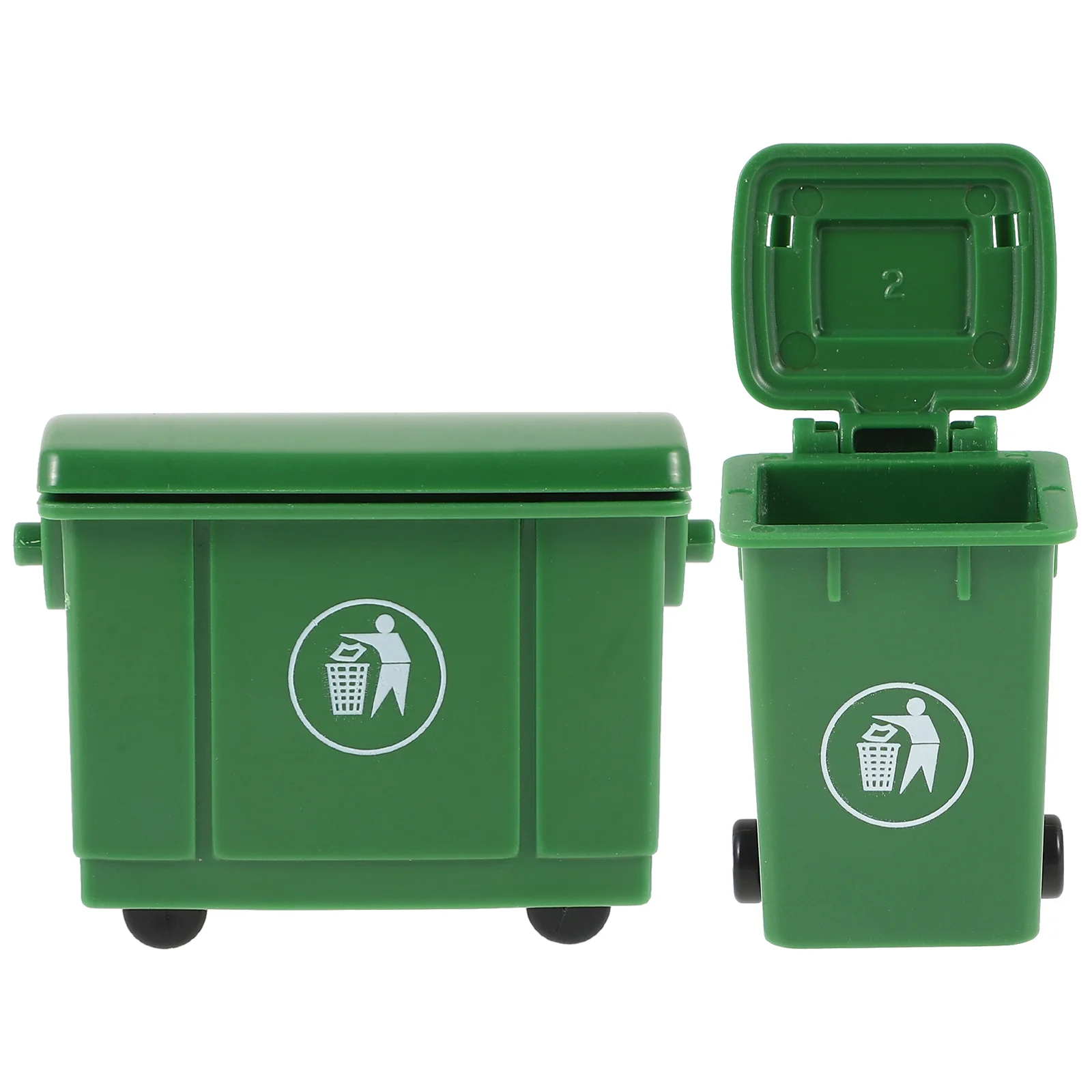 2 szt. Domek dla lalek puszki na śmieci miniaturowy kosz na śmieci mały domowy kosz na śmieci Model