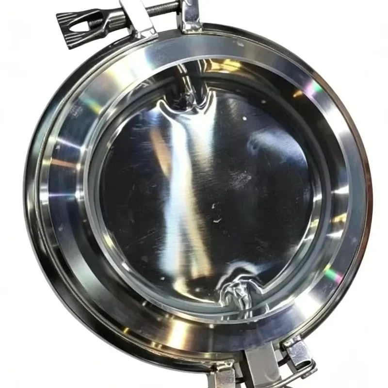 DN250 Sanitary 304 Stainless Steel Tri Clamp Manual Powder Butterfly Valve Mirror Polished Food Grade SIP Sterilizable