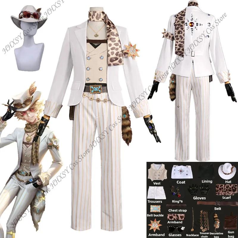 

Identity V Prospector Косплей Identity V Norton Campbell Косплей Костюм Шляпа Аксессуары Identity V Косплей Одежда на Хэллоуин