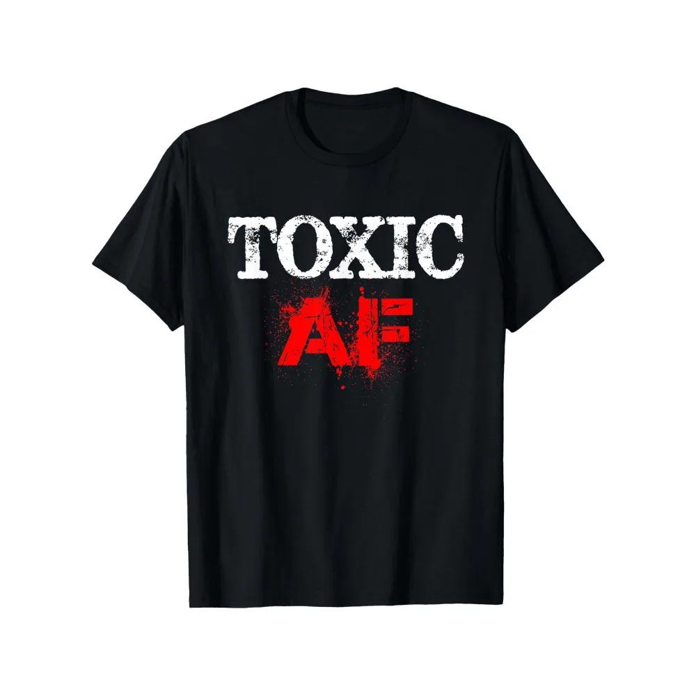 

Футболка с графическим принтом Toxic AF – яркий принт, унисекс, хлопковая, повседневная, с круглым вырезом, эластичная, 100% хлопок, размеры S-XXXL