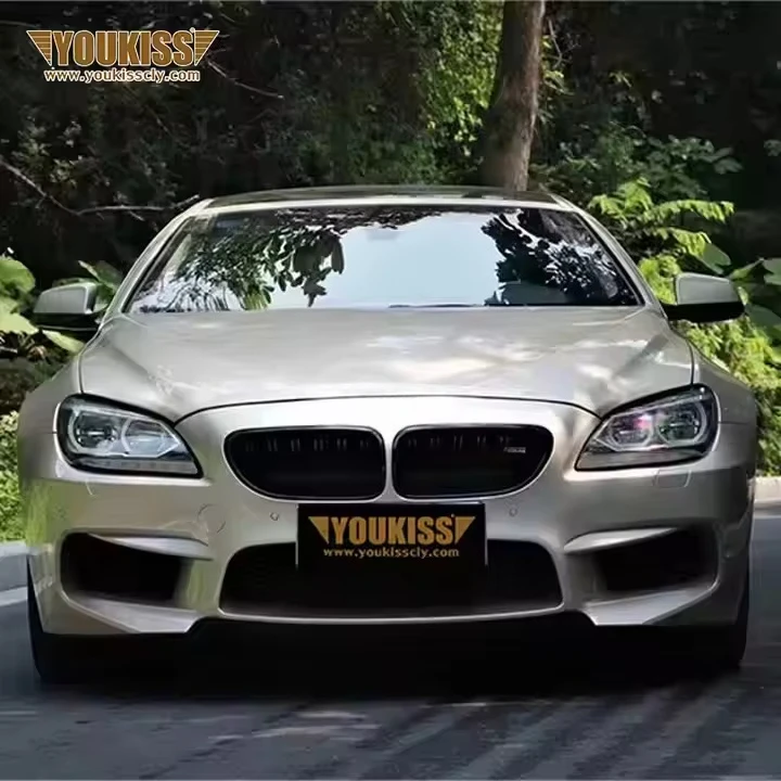 ل 6 سلسلة F12 F13 تعديل Bodykit ترقية جديدة M6 نمط المصد الخلفي المصد الأمامي المصدات التنانير الجانبية الناشر العادم