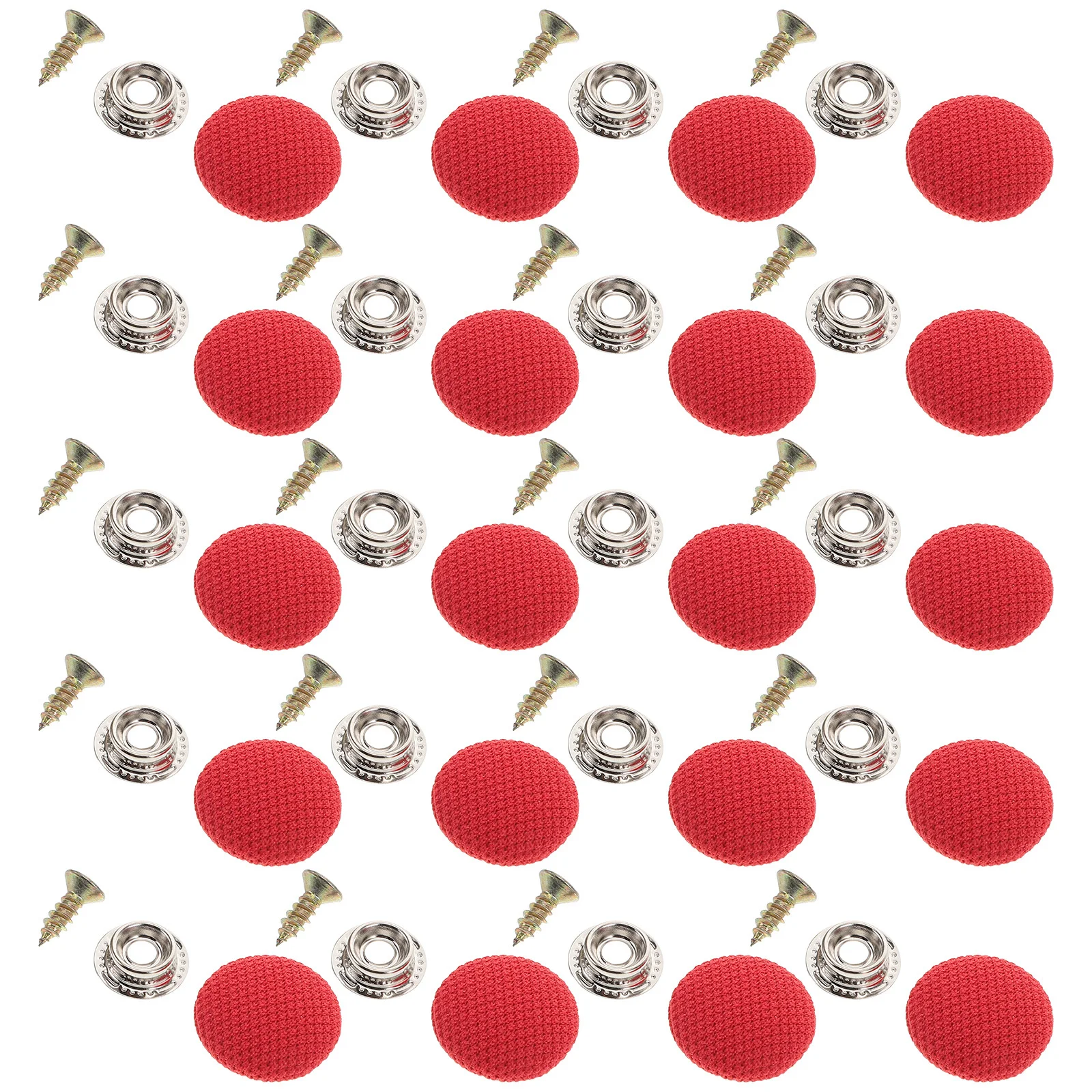 

100Pcs Car Ceiling Cloth Repair Buttons Stylish Headliner Fasteners No Tools Required Red Car Ceiling Fasteners