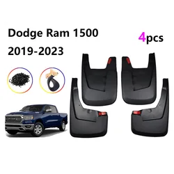 4pcs Splash Guards Mud Flaps Fender Molded for Ram 1500 2500 2019 2020 2021 2022 Front & Rear Pickup