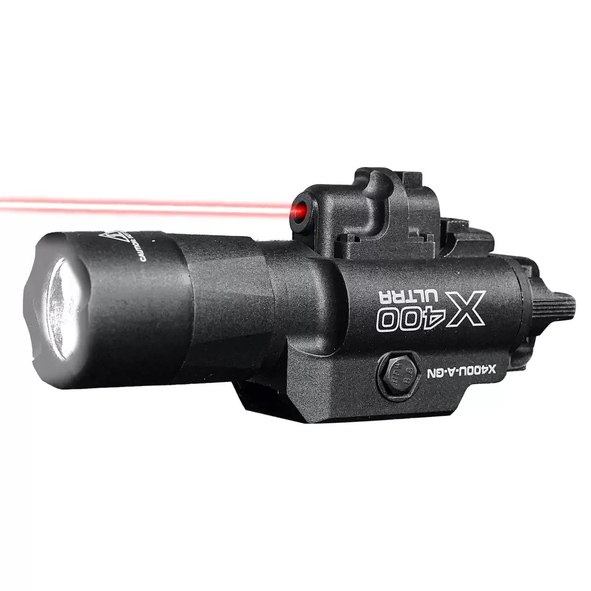 

X400U Tactical Infrared Laser Flashlight - Nylon Rail Mounted Adjustable for G17 P1 SBAL Airsoft Toy Guns | Shockproof Lightweig
