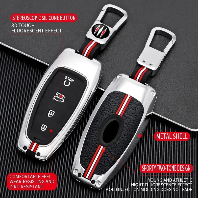 Metal Car Key Cover Case Shell for Hyundai Solaris Sonata Hybrid NEXO NX4 Grand Santa Fe Tucson LAFESTA CUSTO Ionic Grandeur GN7 3