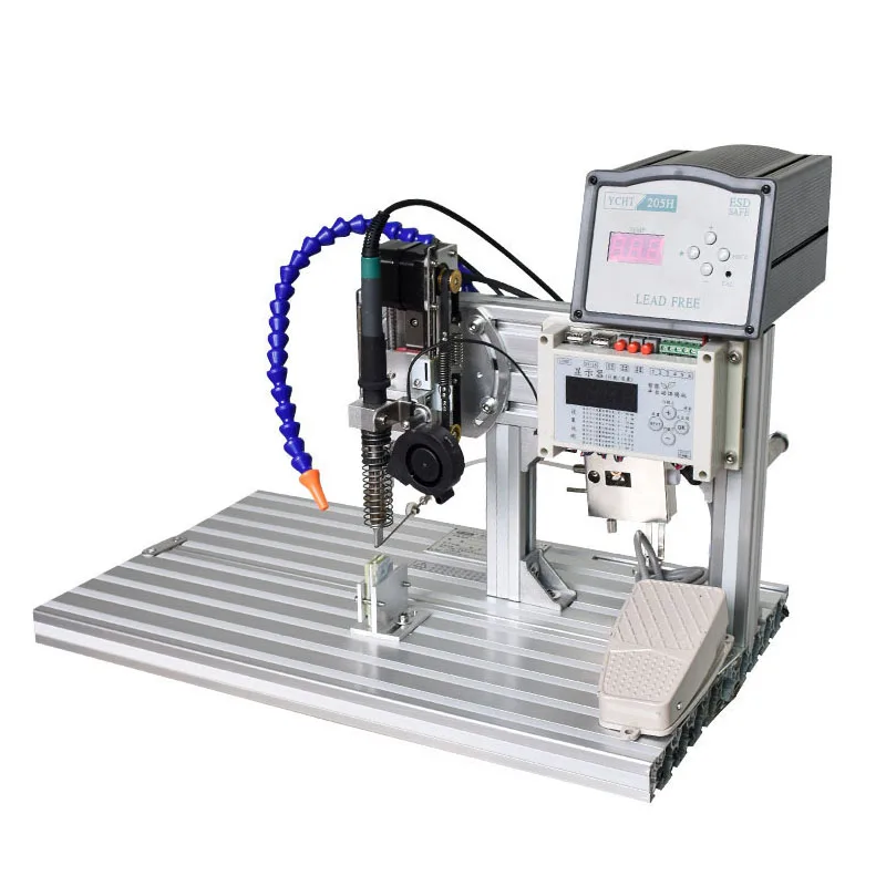 Semi-automatic Soldering Machine USB Wire Welding Machine Foot Switch Aviation Head out of Tin to Send Tin Soldering Iron Machin