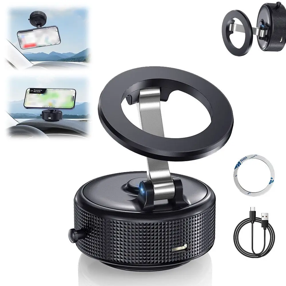 

Магнитный держатель для телефона на присоске, многофункциональный электрический адсорбционный автомобильный навигационный кронштейн, вращающийся, складной