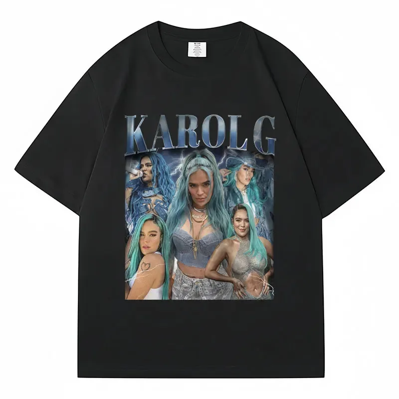 90s Karol G Bichota Manana Sera Bonito Vintage T Shirt Hip Hop Fashion Streetwear Men Women Summer Tshirt Casual Cotton T-shirts