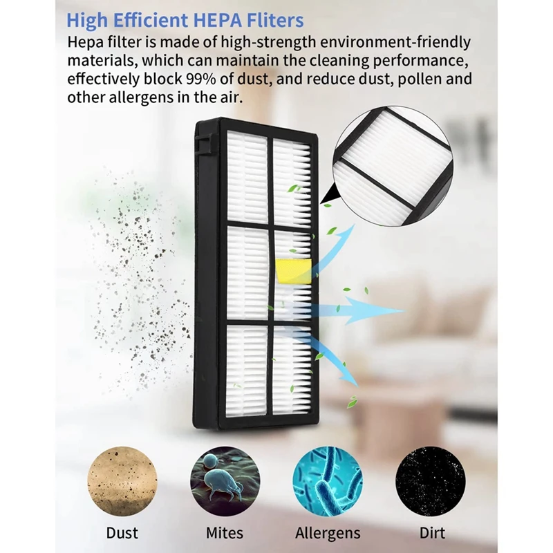 Сменные аксессуары для Irobot Roomba серии 800 900, комплект пылесоса для Roomba, резиновая щетка, фильтр, боковая щетка