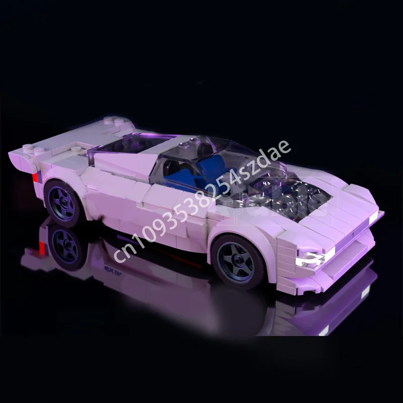 

329pcs MOC 1988 Peugeot OXIA Concept City Champions Super Car Building Blocks Creative Solve the problem up Brick Constructing