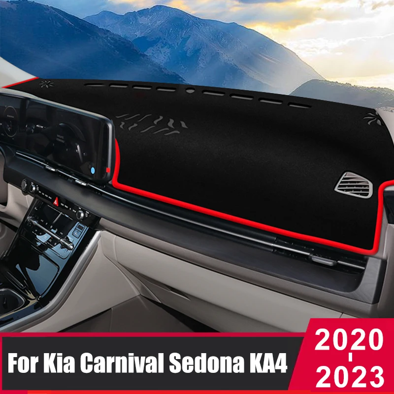 

For Kia Carnival KA4 2020 2021 2022 2023 Car Dashboard Cover Sun Shade Avoid Light Mat Pad Instrument Panel Carpets Accessories