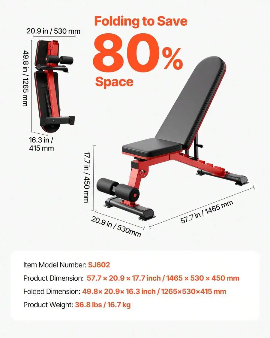 Weight Bench, 1200lbs Heavy Duty Stable Weight Bench Press For Full Body Workout, Adjustable Exercise Sit Up Bench For Home Gym