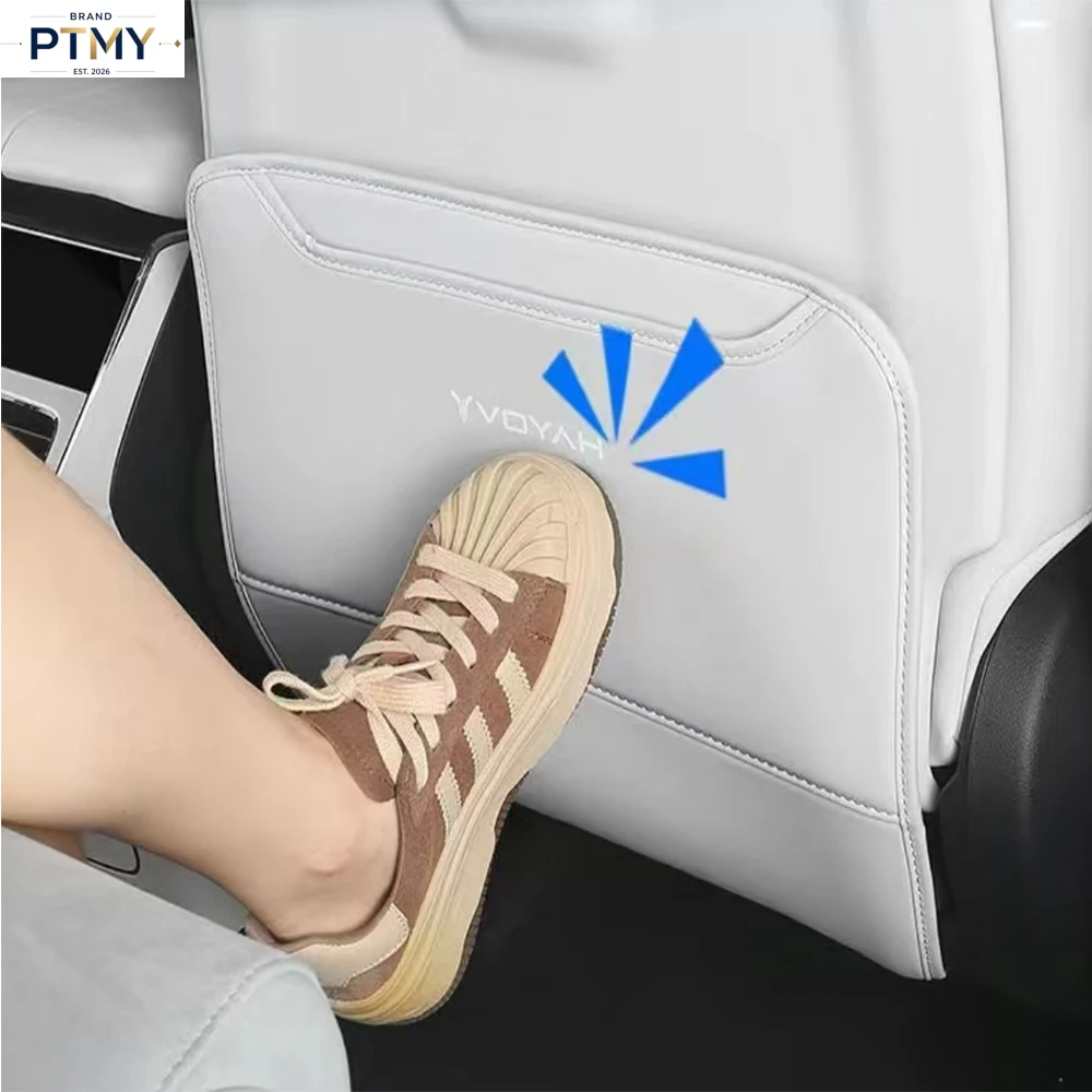 For Voyah FREE 2024 2025 Leather Car Seat Backrest anti Kick Pad Protective Pad Rear Exhaust Port Decorative Accessory