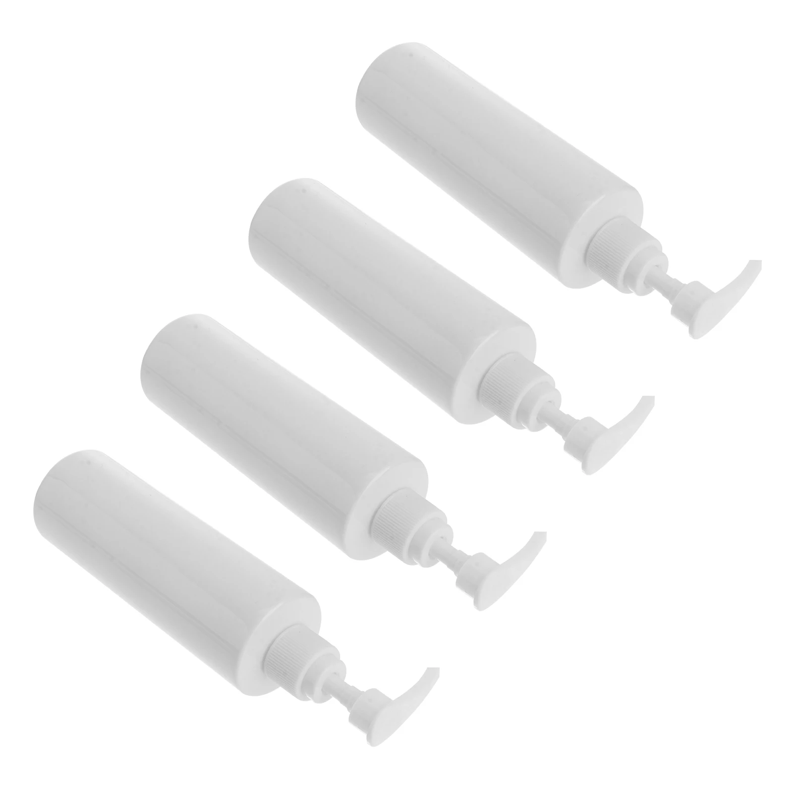 

4 Pcs Spiral Pump Bottles Empty Plastic Shampoo Shower Liquid Dispenser Refillable Travel Home Use Large Capacity Storage Bottle