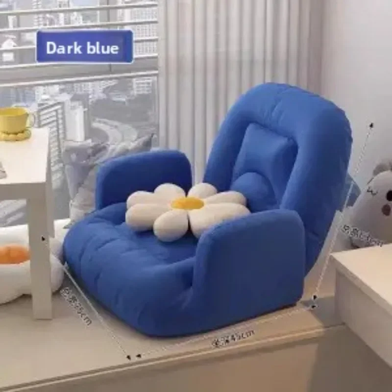 Lazy Backrest Sofa Tatami Window Seat Bedroom Legless Single Lounge Chair Recliner Single Leisure Seat Without Legs Lazy Sofa
