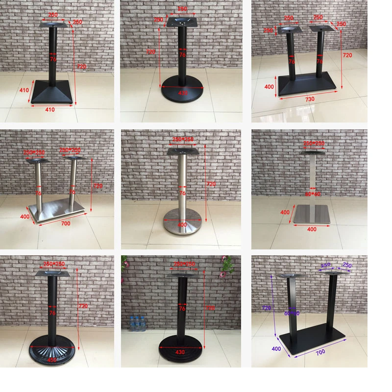 

Stainless steel dining table legs, Western restaurant table legs bracket, marble table legs