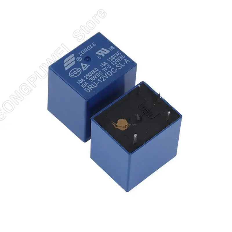 5PCS/lot SRU-05V 12V 24V-SL-A / C SRU-12V-SL-A  SRU-24V-SL-C 4/5PIN 15A T70 SRU Relay 5v 12v 24v DC Time Relay 100% Original new