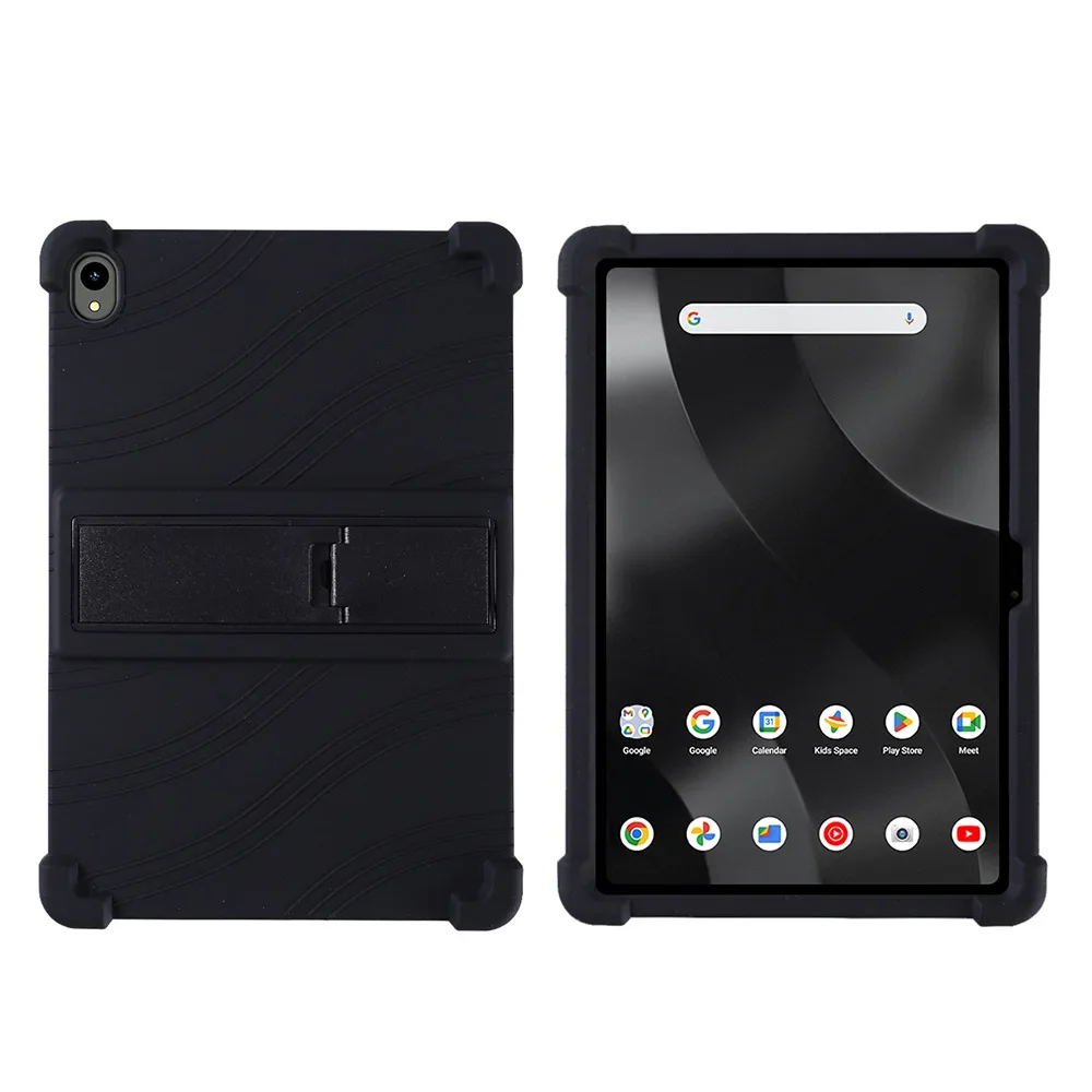 For Onn 12.1 Inch Pro Tablet 2024 Model Case,Soft Silicone Adjustable Stand Cover Lightweight Kids Friendly