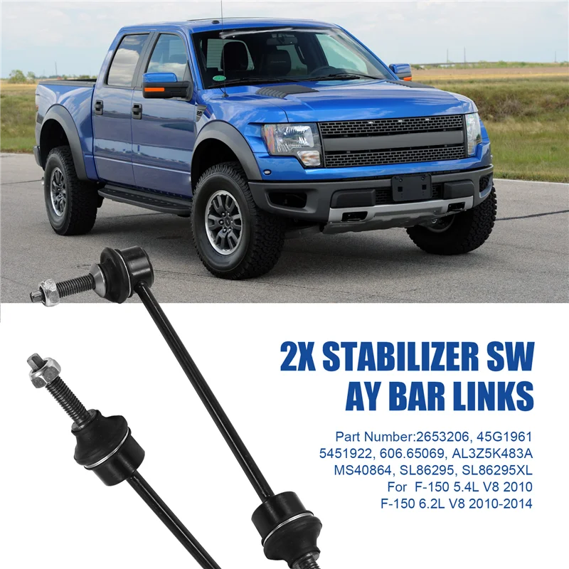 2653206 AL3Z5K483A Kit collegamenti barra antirollio stabilizzatrice anteriore per Ford F-150 5.4L 6.2L V8 2010-2014