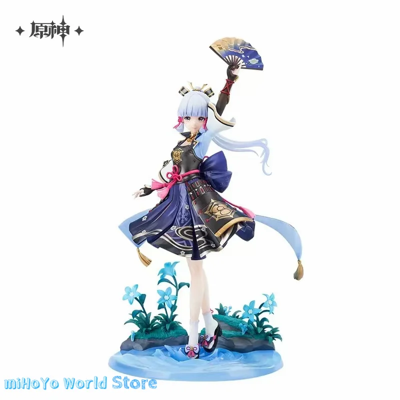 MiHoYo الرسمية حقيقية جينشين تأثير كاميساتو أياكا المرآب أطقم عمل الأبيض البلشون الأبيض الصقيع زهر Ver.1/7 أطقم منمذجة أياكا هدية