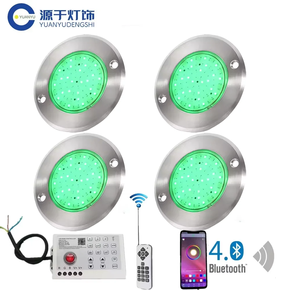 

12W RGB LED Pool Light Bluetooth APP Control AC85-265V Underwater lighting Fountain Landscape Lamp Piscina Luz Spotlight