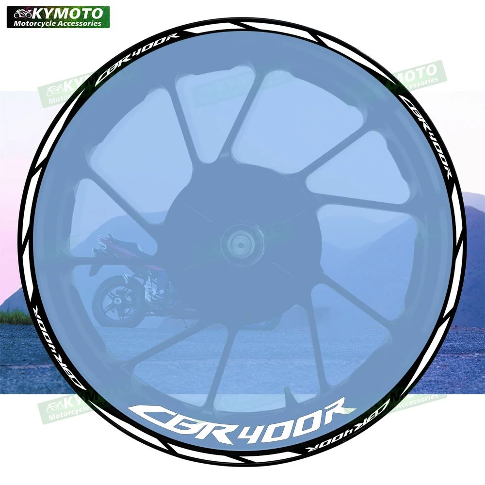 

For Honda CBR400R CBR 400R motorcycle accessories 17 inch front and rear wheel decals hub modified rim reflective stickers