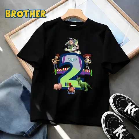 Disney Toy Story T Shirt Alien Jessie Cartoon Print Boys Girls Soft Breathable Short Sleeve Streetwear Summer Party Gift T-shirt