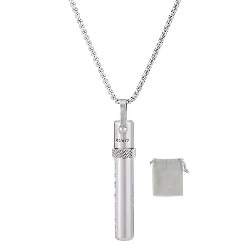 Sifflet de méditation à basse fréquence 528 Hz pour la relaxation et la respiration, pendentif de pleine conscience