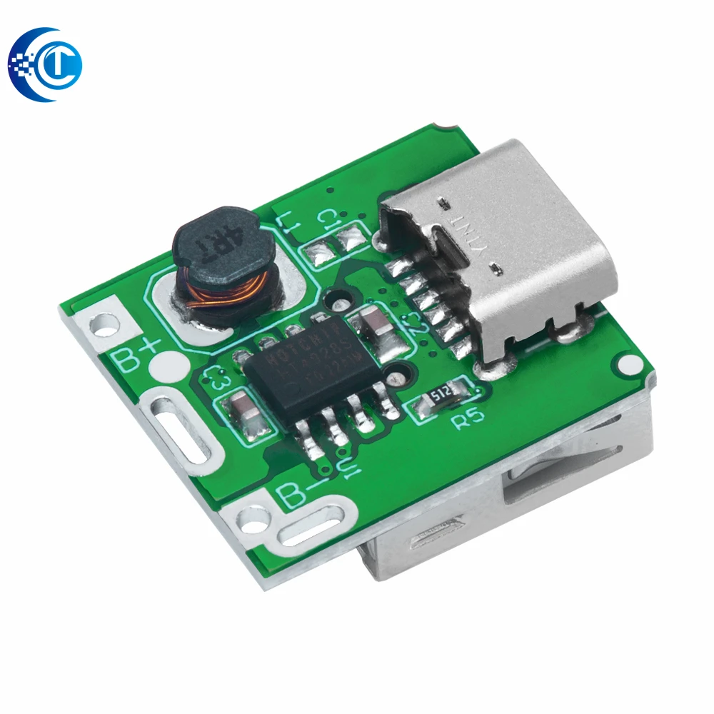5PCS TYPE-C 5V Boost Step Up Power Module Lithium LiPo Battery Charge Protection Board LED Display USB for DIY Charger 134N3P