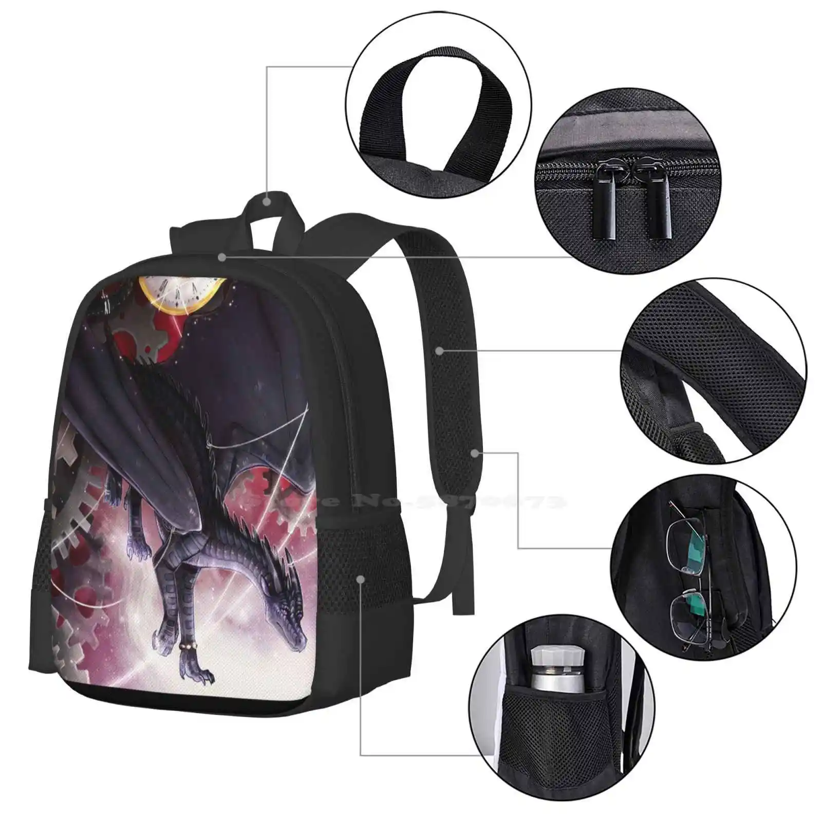 Wings Of Fire - Clearsight In Search Of Brighter Paths Pattern Design Bagpack School Bags Wings Of Fire Wof Wingsoffire