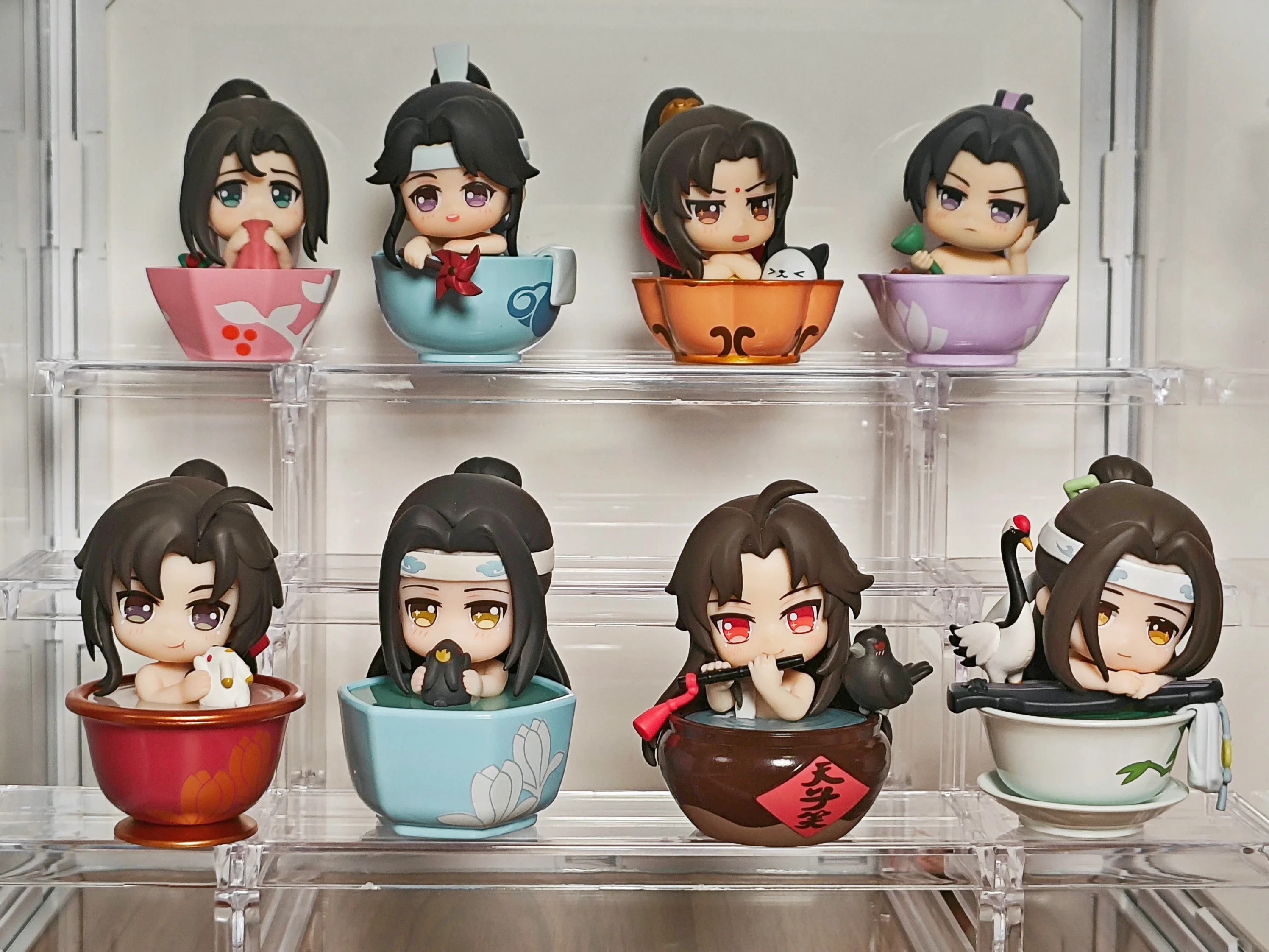 Mo Dao Zu Shi Wei Wuxian Lan Wangji Figures Xia Mu Song Animation Dolls Q Version  Collection Gifts Collectable Toy Gift