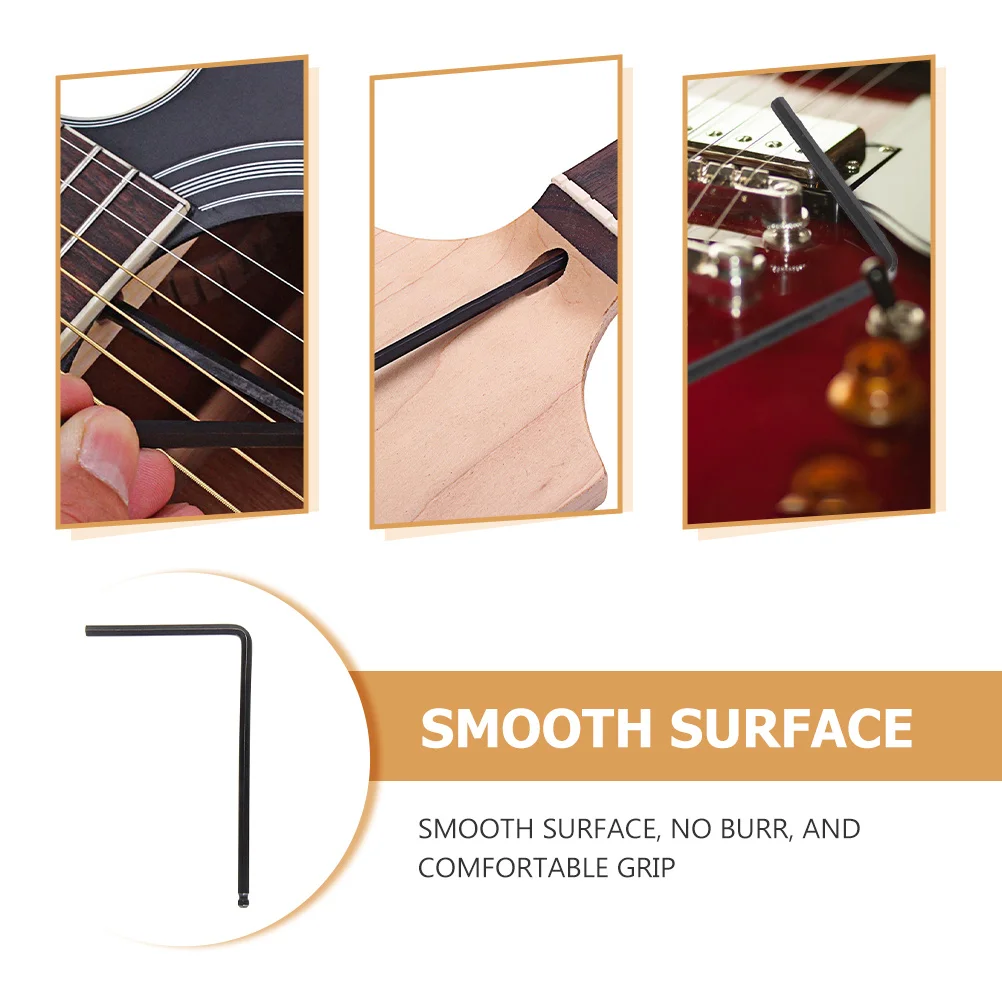 

Guitar Truss Rod Wrench Black Metal Neck Bridge Adjustment Tool For Guitar Repairing Bass Hexagon Wrench Instrument