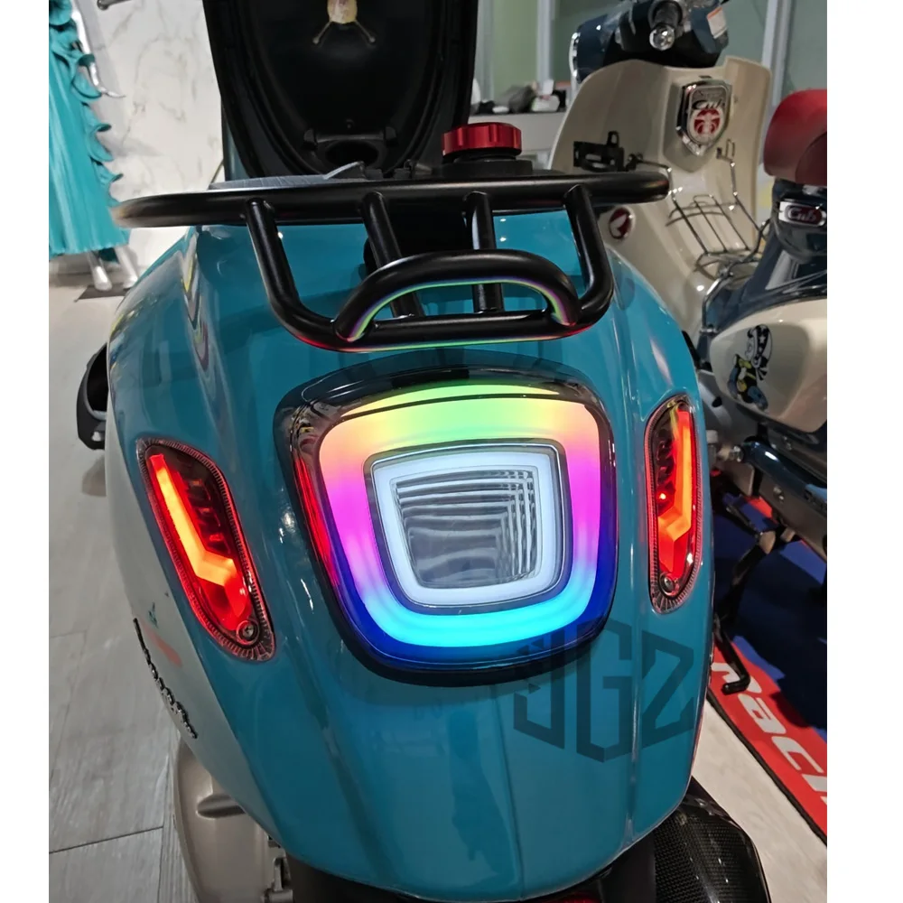 Motorcycle Taillight Assy RGB Rear Stop Lamp For Vespa Sprint Primavera 150 my24 tech 2025 - Image 2