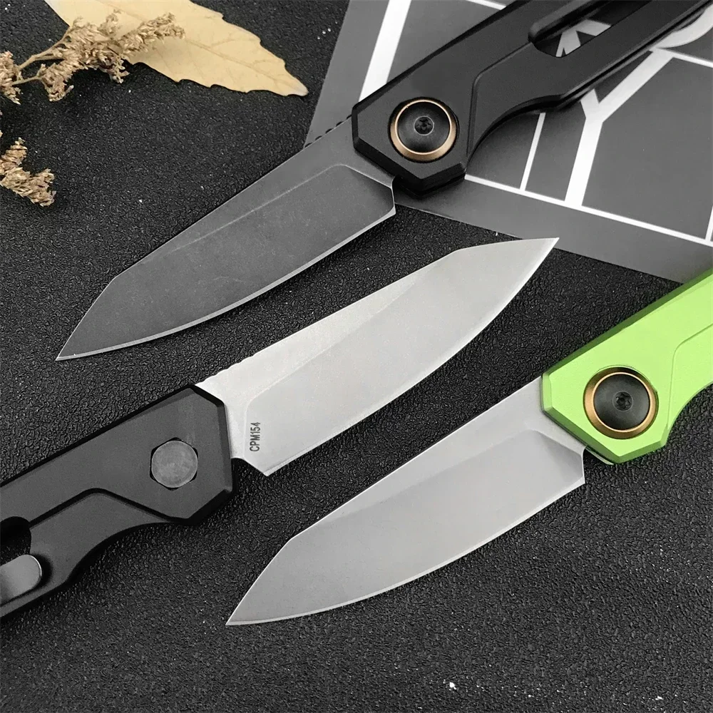 KS 7550 Launch 11 Pocket Knife CPM154 Limewater Blade Aluminum Handle Outdoor Survival Jungle Knife EDC Tactical Folding Knife