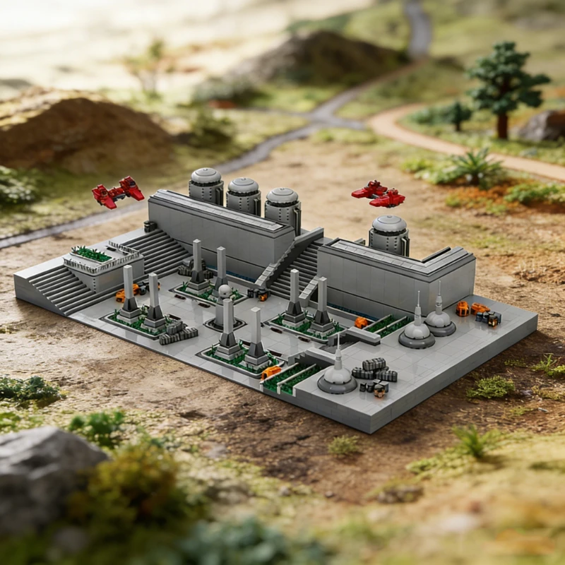 6332 pièces de construction SkyFoundry-BioTechCloudFacility MOC, blocs modulaires personnalisables, technologie DIY, jouet de festival pour garçons, cadeau