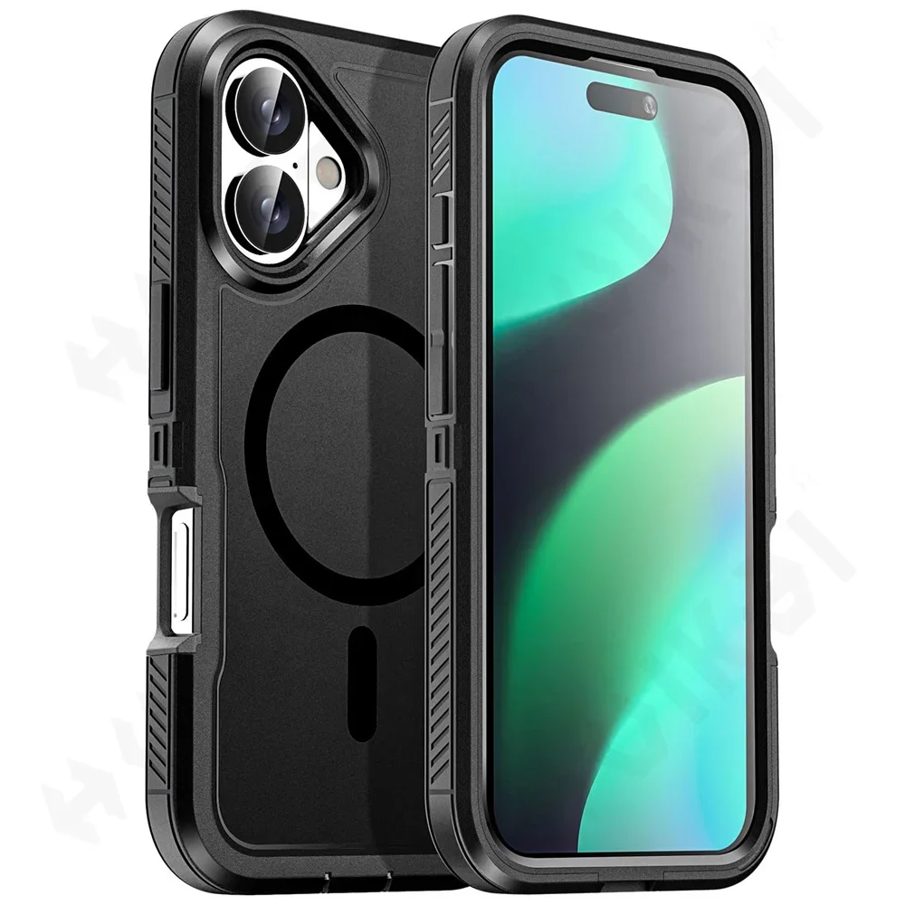 Original Ott Armor Box Hülle für IPhone 16 15 14 13 12 17 Max Plus für Magsafe Wireless Charger Heavy Duty stoßfeste robuste Abdeckung – Detail 17