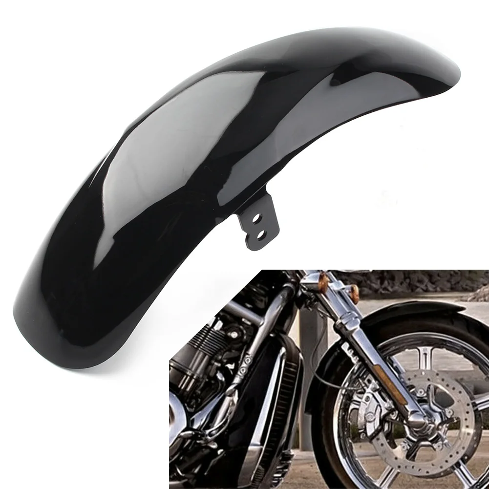 Motorcycle Front Fender Mudguard  For Harley V Rod/Night Rod VRSCAW 2003 2004 2005 2006 2007 2008 2009 2010 2011 Gloss Black ABS