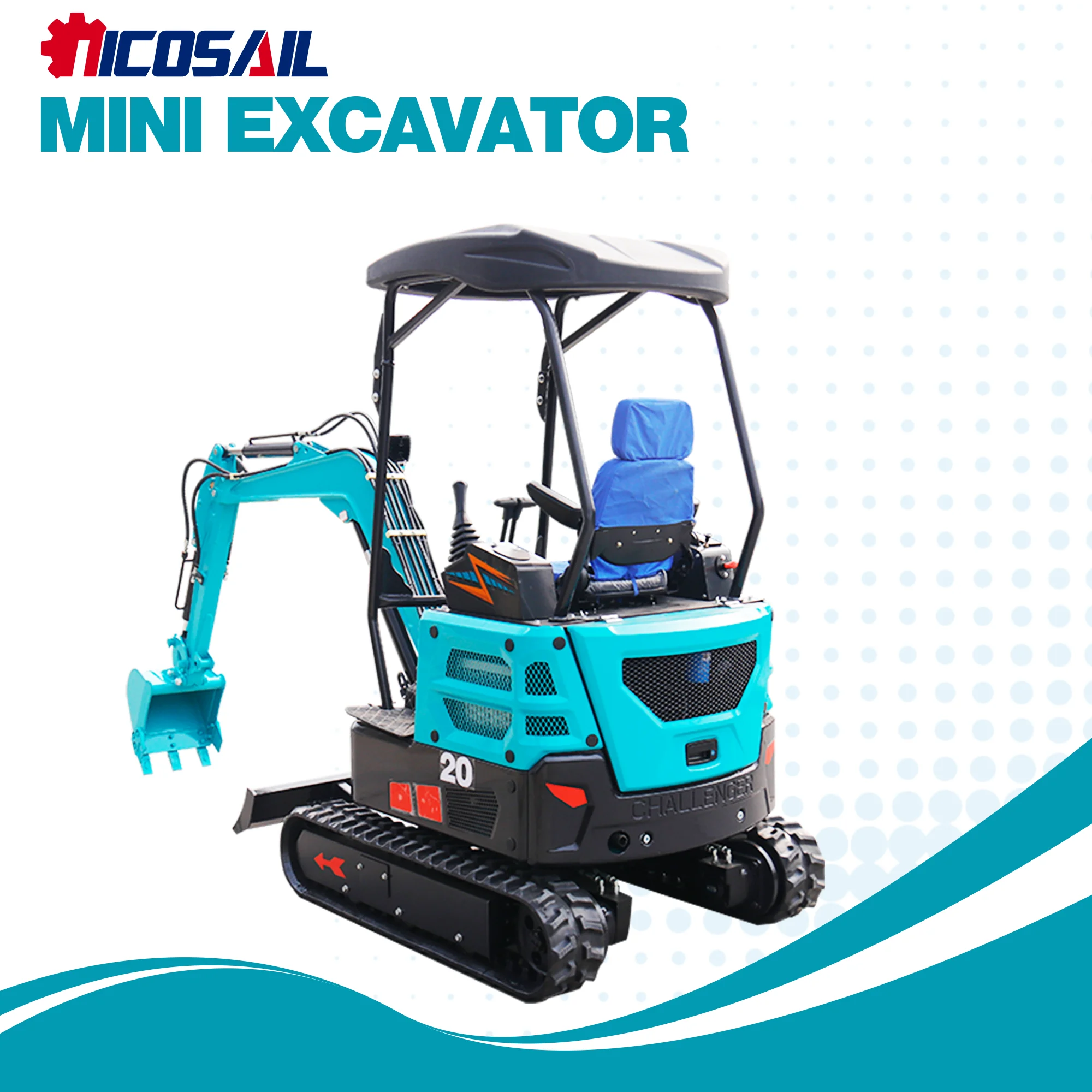 

Гидравлические мини-экскаваторы на гусеничном ходу грузоподъёмностью 2,0 и 1,5 тонны, сертифицированные CE и EPA, малые экскаваторы весом 1,8 тонны