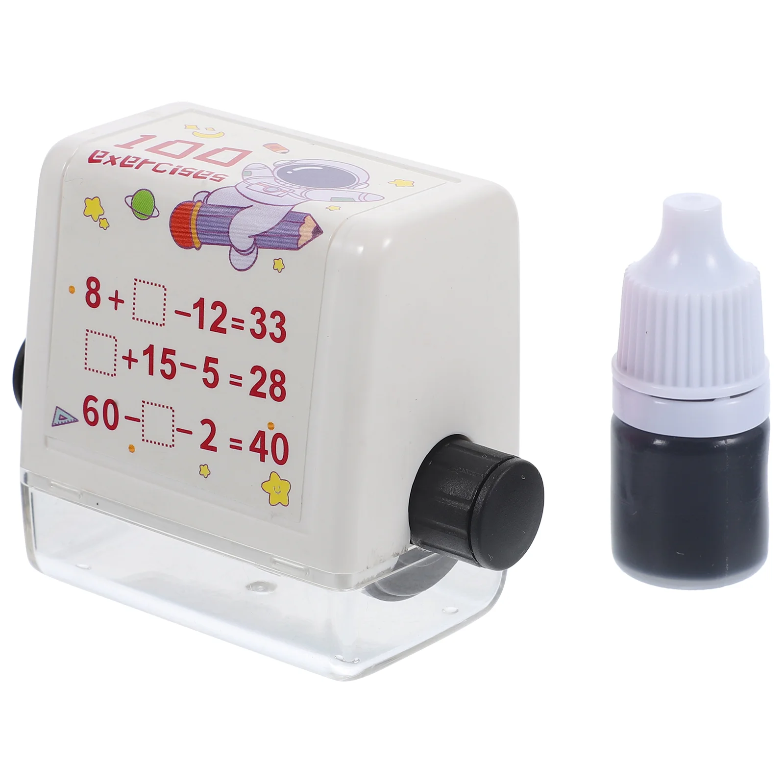 

Addition and Subtraction Teaching Stamp Safe Math Compact Size Roller Seal Educational Learning Pp Digital Adjustable