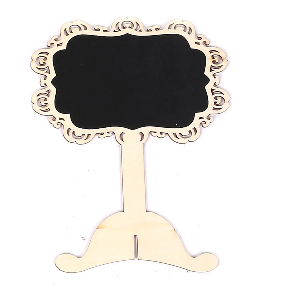 

6pcs Small Wooden Chalkboard Blackboard For Message Memo Advertising Creative Decorative Board Reusable Erasable Writing Kids