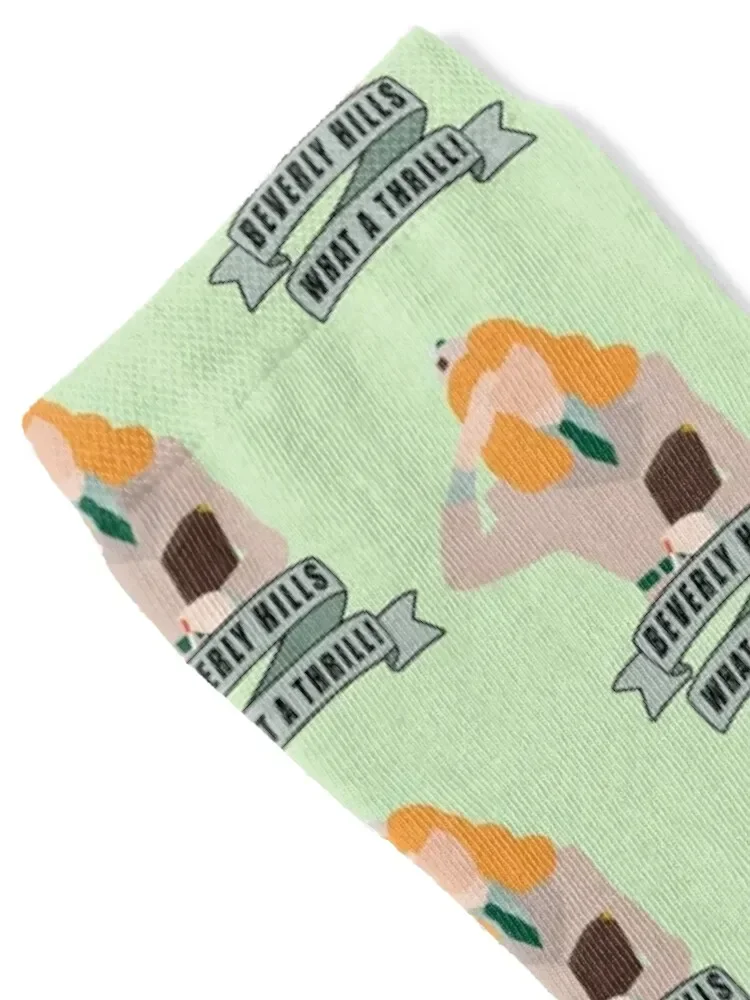 Beverly hills what a thrill! Socks hip hop custom sports Stockings designer Socks Girl Men's