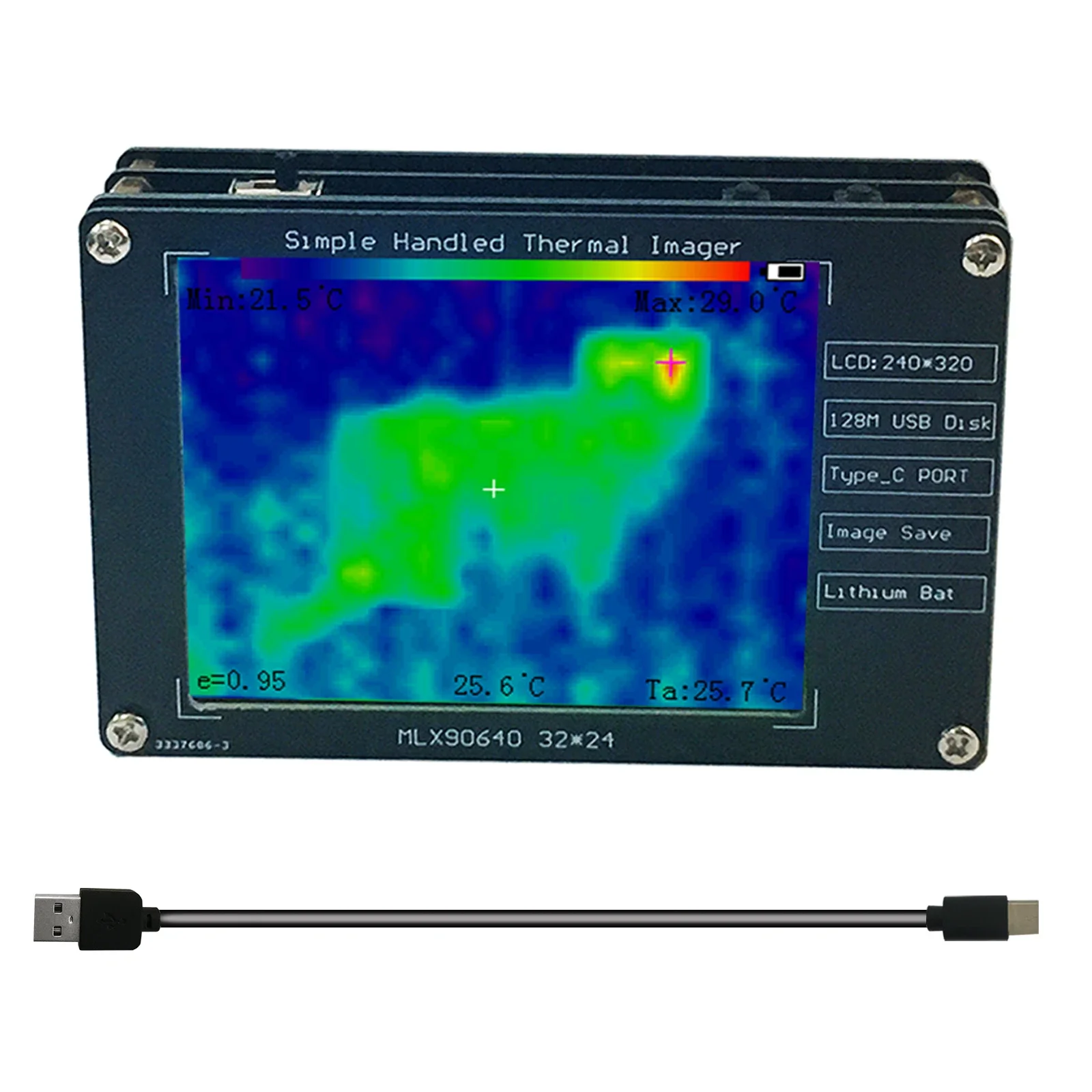 2026 Compact Infrared Thermal Imaging Camera Handheld Thermal Imager With 2.8 Inch LCD -30°C To 200°C