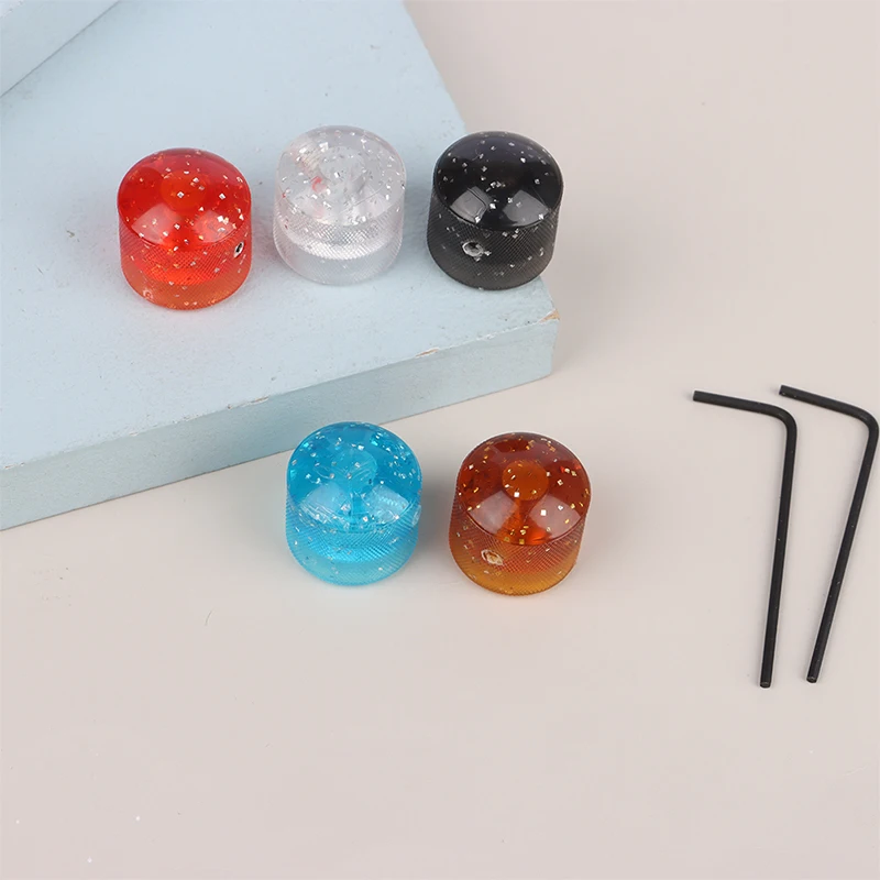 1PCS Colorful Dome Tone volume Knob For Electric Guitar Bass Replacement Volume Tone Control Knobs Turn Buttons Knob with Holes