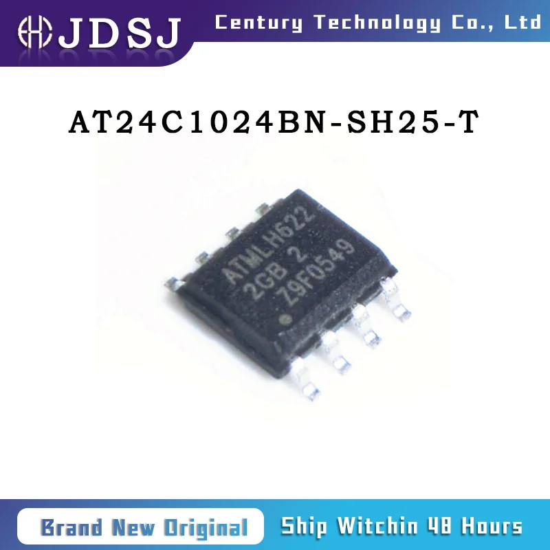 

1PCS/10PCS/50PCS/100PCS AT24C1024BN-SH25-T IC EEPROM 1MBIT I2C 1MHZ 8SOIC Brand New Original Chip